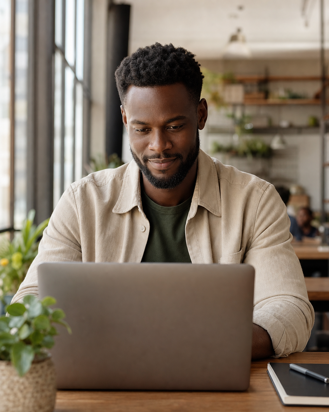 A freelancer preparing to start a project